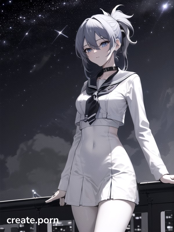Black & White Manga, 1 Person, Model Hentai AI Porn
