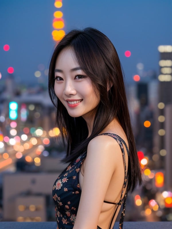 Asian Happy - Asian, Happy, During Night Time AI Porn