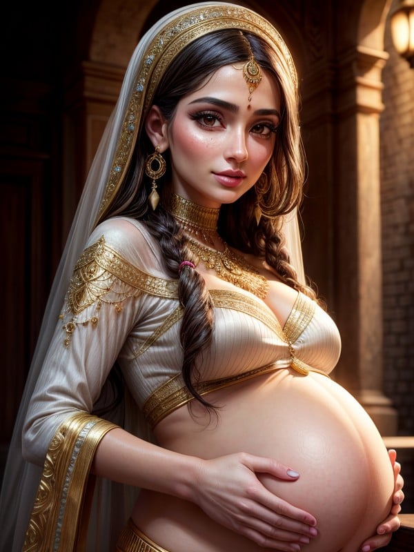 Arabian Women Pregnant Porn - Arab, Pregnant AI Porn