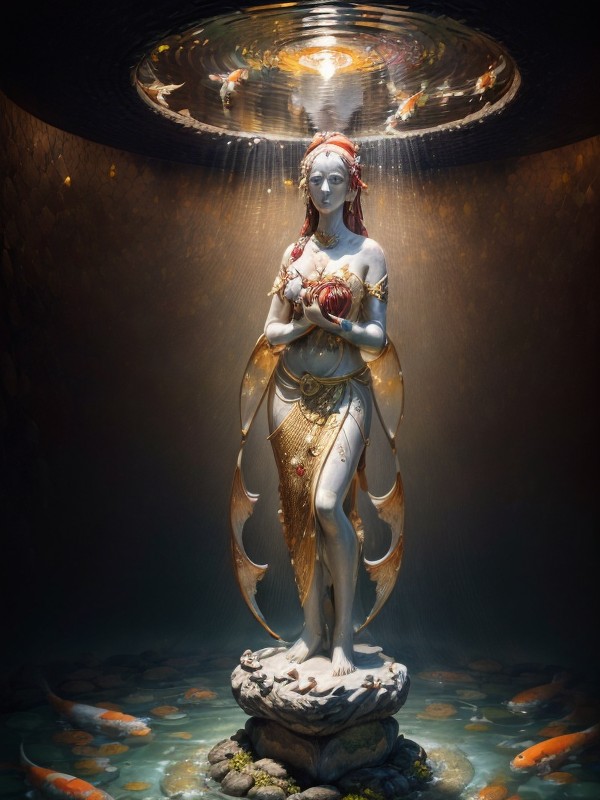 Their Scales Of Red, Hyper-realistic, And White Glinting In The Intermittent Light AI Porn