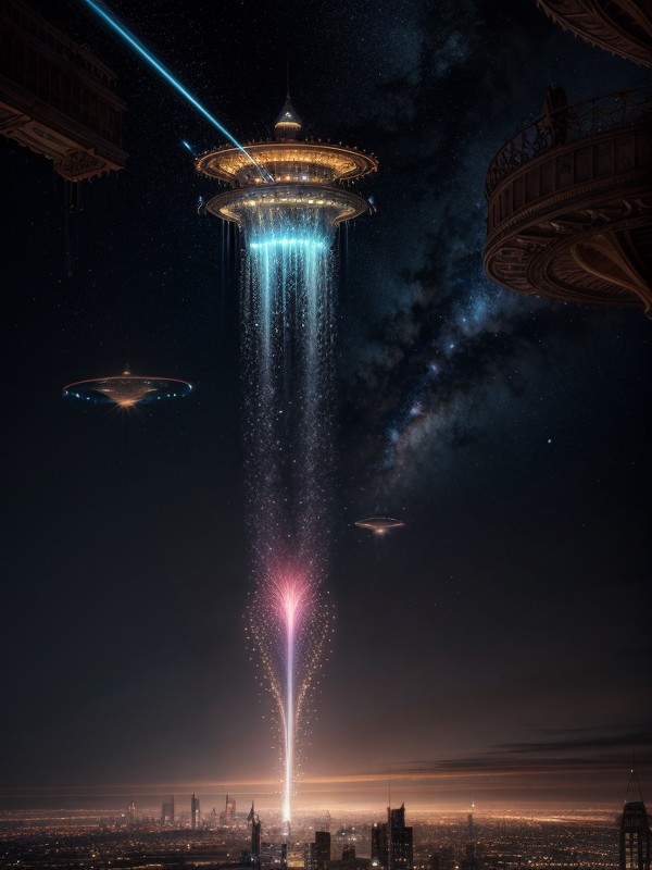 Their Clothing Infused With Personal Anti-gravity Tech, Manipulated By Magnetic Fields, Their Droplets Catching The Sunlight And Creating Fleeting Rainbows Beneath The Gardens AI Porn