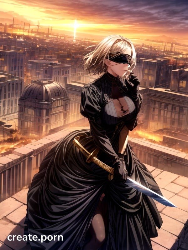 Girl, Skyline, 1 Person Hentai AI Porn