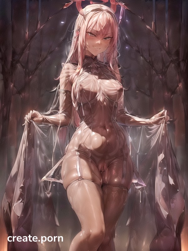 Urethra, Pussy & Legs Pose, スライムガール ヘンタイAIポルノ