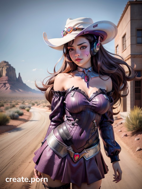 Wild West, Desert, Purple Eyes Hentai AI Porn