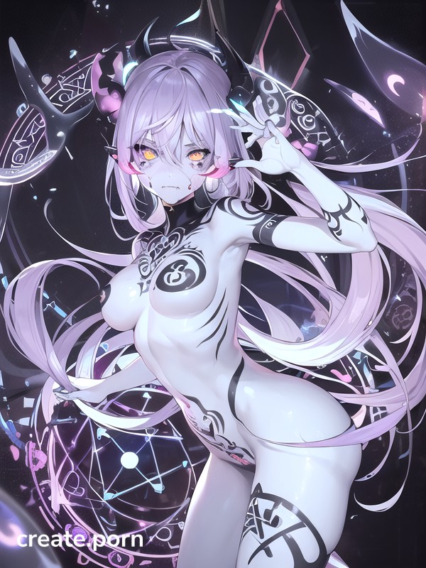 Bioluminescent Tattoos, Expressive Eyes, Uncensored Hentai AI Porn