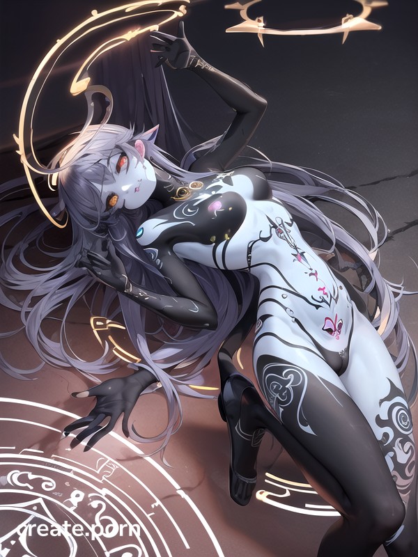 1 Person, Complex Tattoo, Geometric Pattern Tattoo Hentai AI Porn