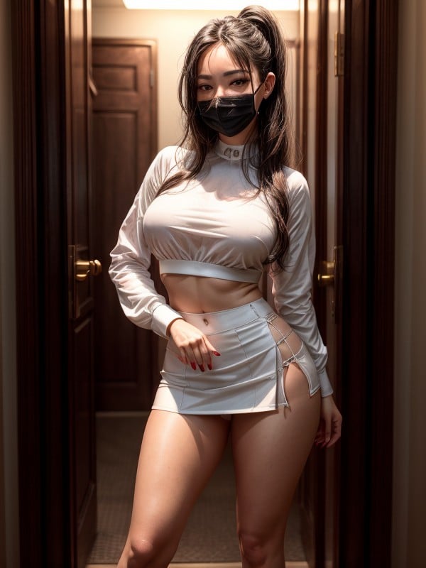 Asian Skirt - Short Skirt, 1 Person, Chinese AI Porn