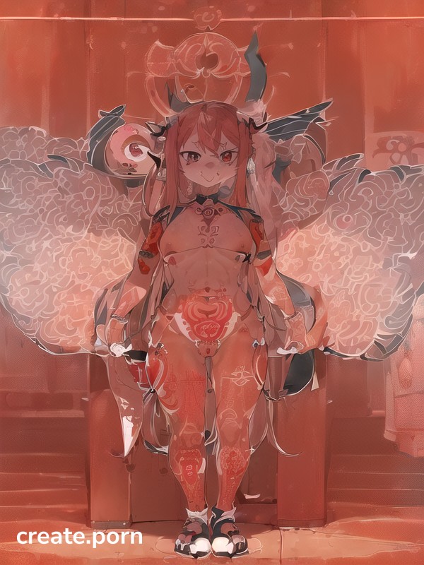 Uterus Tattoo, Red Tattoo, Spread Vaginatemptation Hentai AI Porn