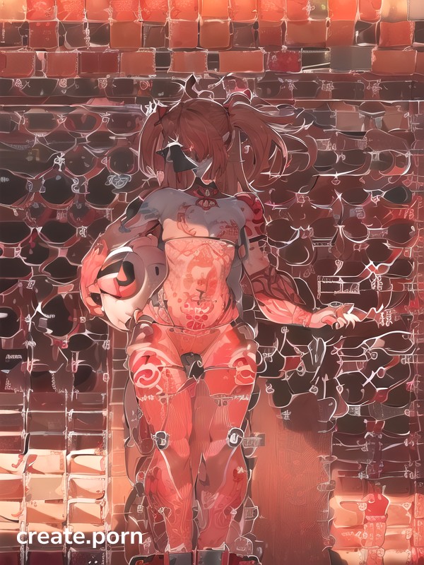 Red Tattoo, Spreading Own Vagina, Show Off Vagina Hentai AI Porn