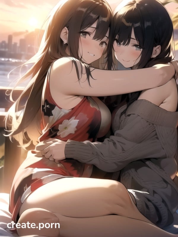 Warm Anime, Cumshot, Sunset AI Porn