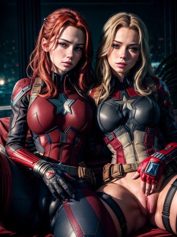 600px x 800px - MCU Black Widow And MCU Captain America AI Porn