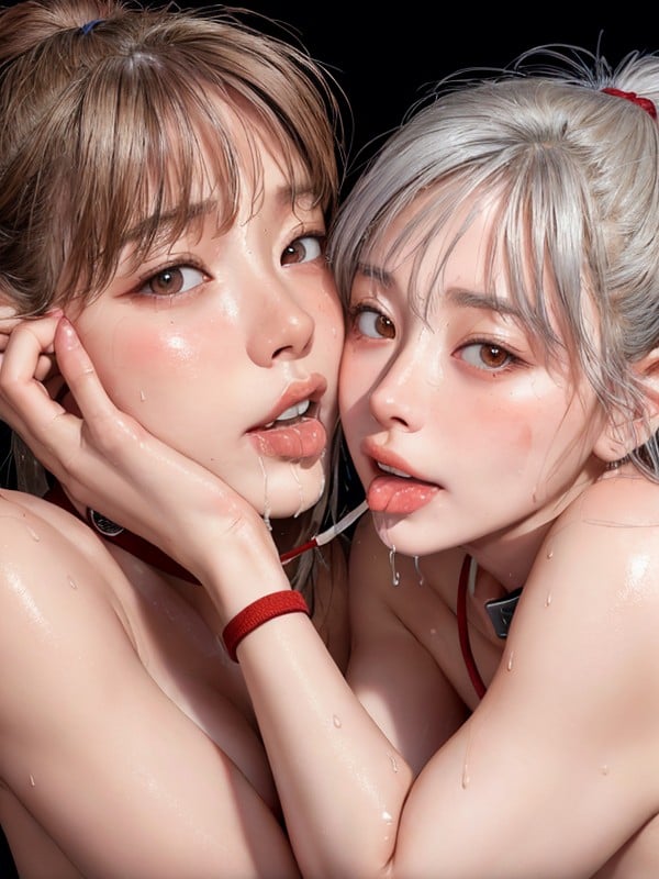 Cum On Tongue, Sweaty, From Above AI黄片