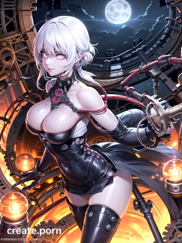 Gold Hairwhiter Hair, Sculpture, Pipes Hentai AI Porn