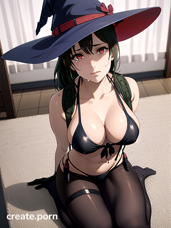 Red Eyes, Green Hair, Supporting Ass Hentai AI Porn