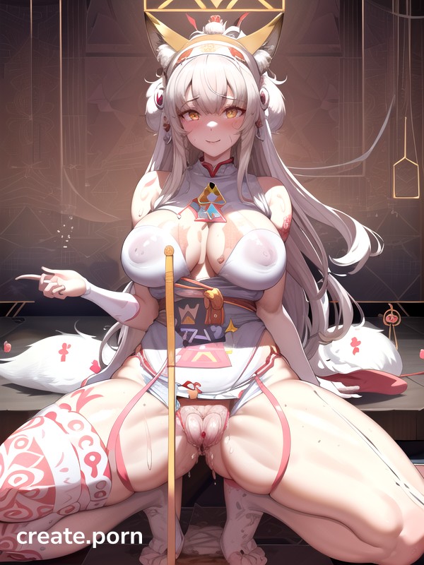 Muscular, Glowing Eyes, Thighs Exposed Hentai AI Porn