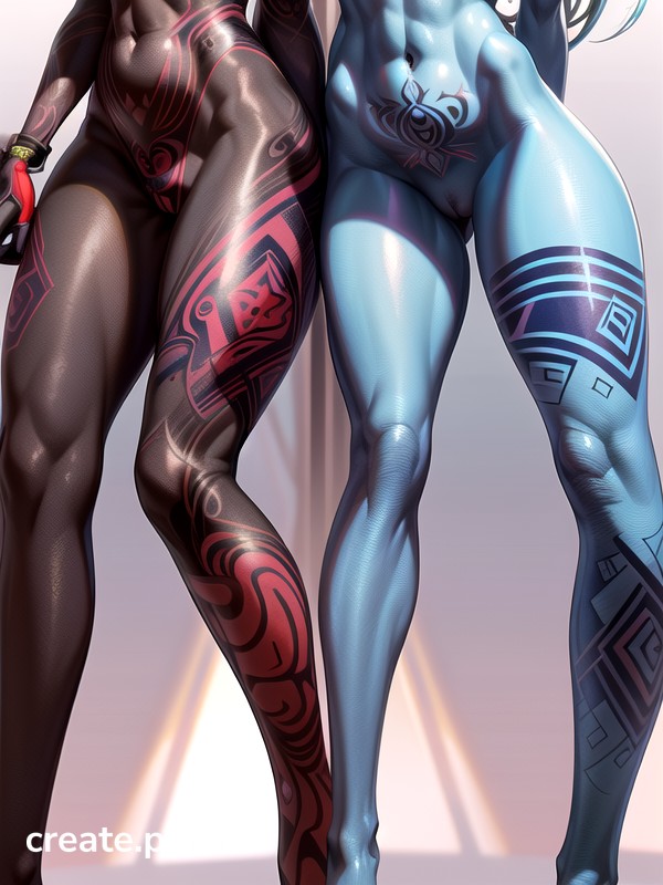 Beautiful Tattoo, Sharp, Missing Fingers Hentai AI Porn