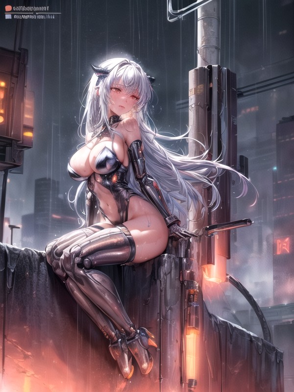 Metal Body, Cables, Mechanical Body Hentai AI Porn