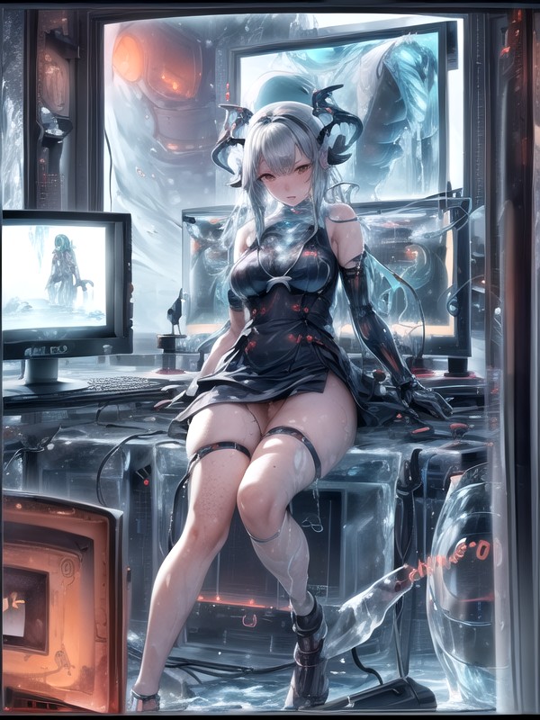 Connector, Lots Of Monitor, Creampie Hentai AI Porn
