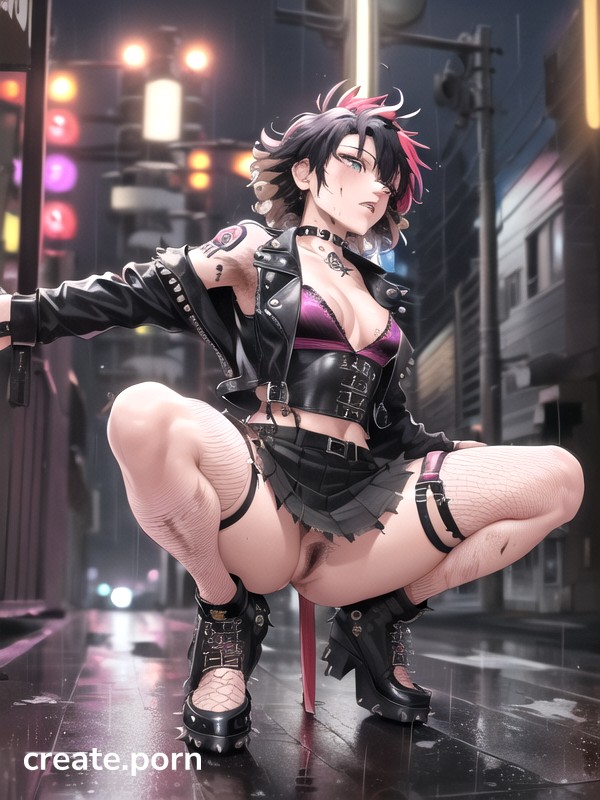 Full Body, Raining, Corset Hentai AI Porn