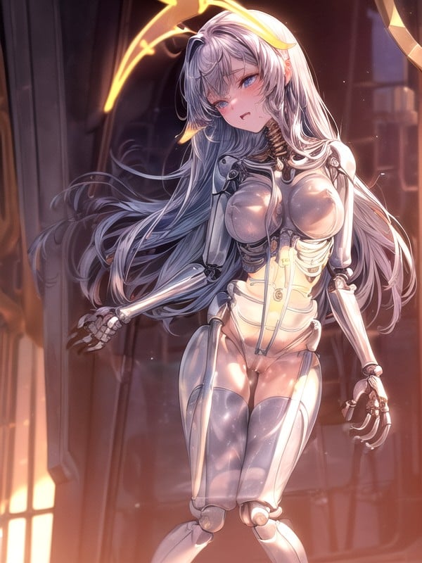 Mechanical Body, Wet Clothes, Hyper Detailed Machine Hentai AI Porn