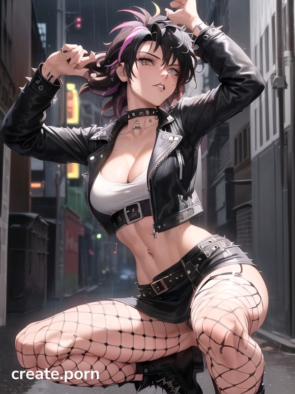 Night, Black Clothes, Full Body Hentai AI Porn