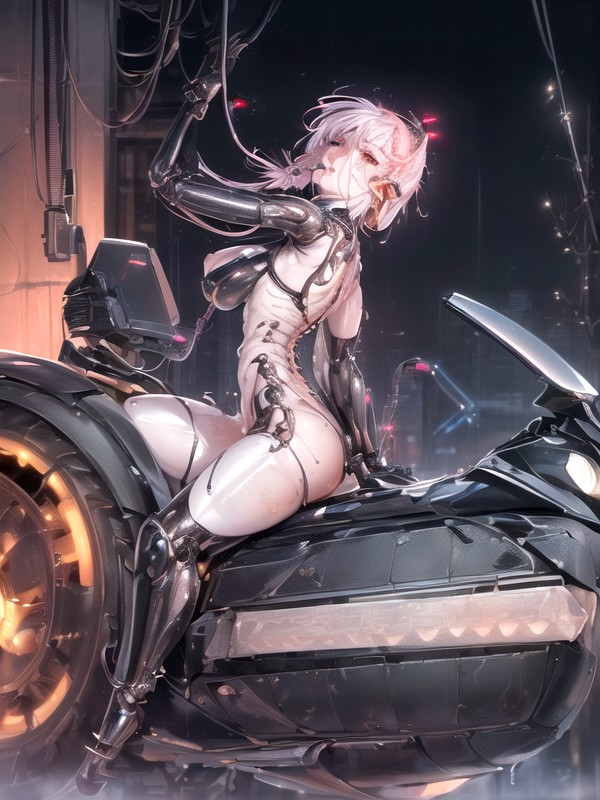 Metal Tentacles Penis, Mechanical Arm, Indoor Hentai AI Porn