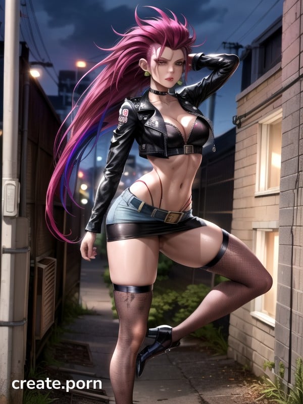 S Style, Makeup, Neon Lights Hentai AI Porn