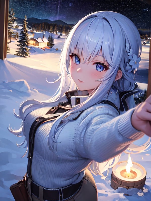 Crisp, Cosy, Gentle Snowfall Hentai AI Porn