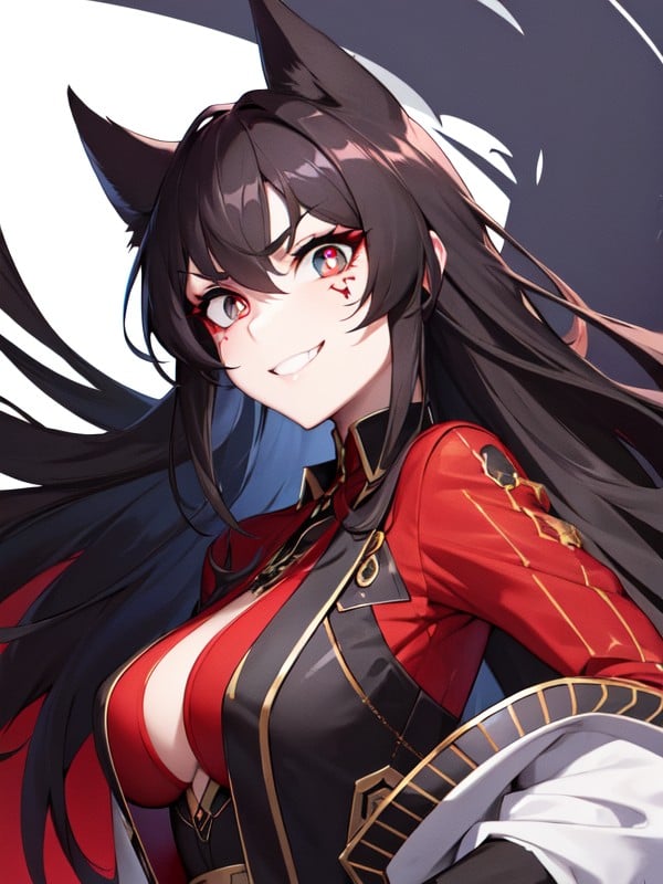 Welding Katana, Dark Hair, Showing Nipples Hentai AI Porn