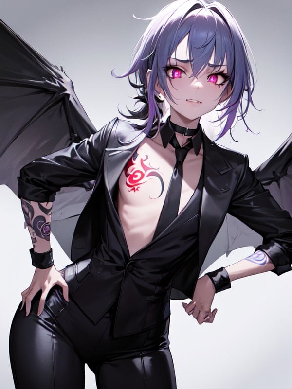 Earrings, Wide Grin, Villainess Hentai AI Porn