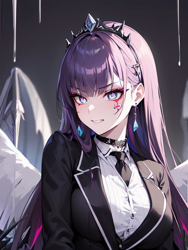 Vampire Teeth, Sfw, Showing Fangs Hentai AI Porn