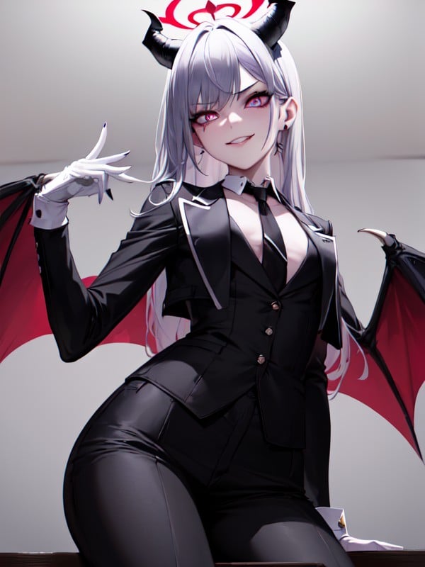 Black Tie, Earrings, Long Length Hentai AI Porn