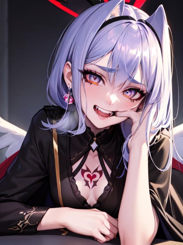 Nylon Gloves, Looking At Viewer, Glowing Eyes Hentai AI Porn