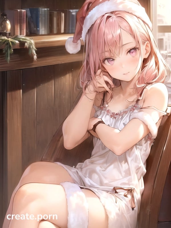 Pink Hair, Close Up, Sparkling Eyes In The Flickering Fire Light Hentai AI Porn