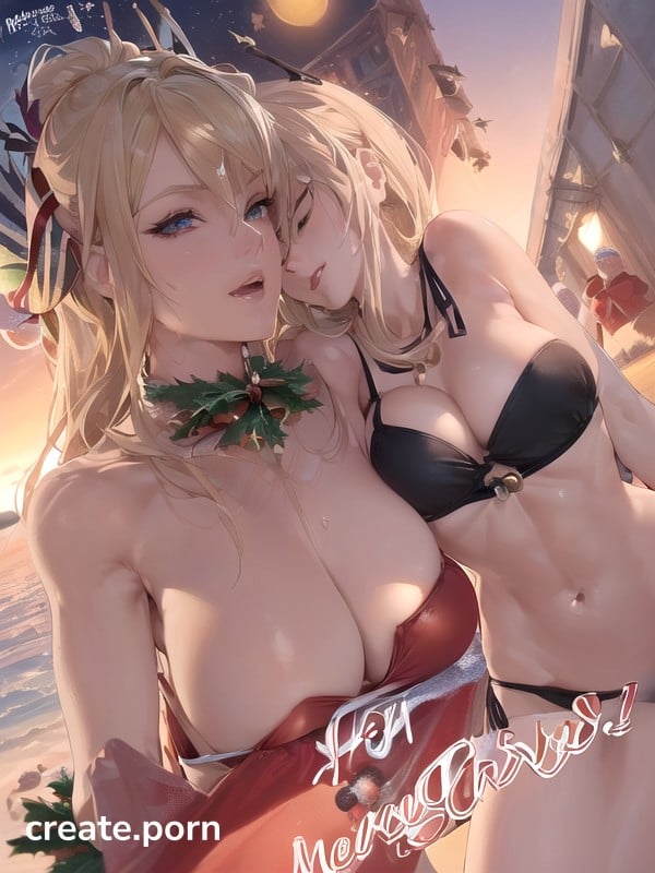 Summer Christmas Party, Fit, Model AI Porn