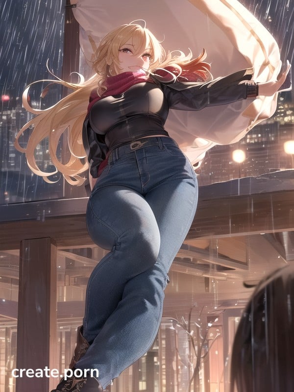 Detailed Muscle, Blonde Hair, Fit AI Porn