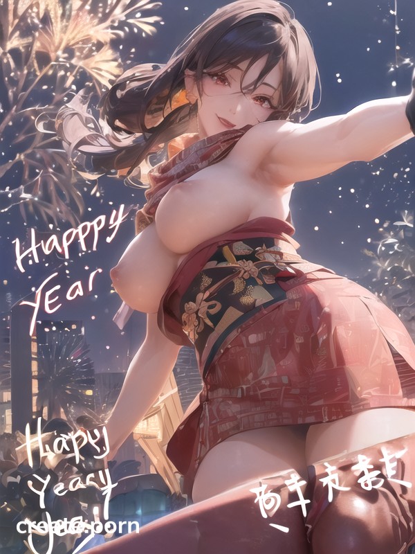 Happy Newyear's, Ultra Detailed Background, Bra AI Porn
