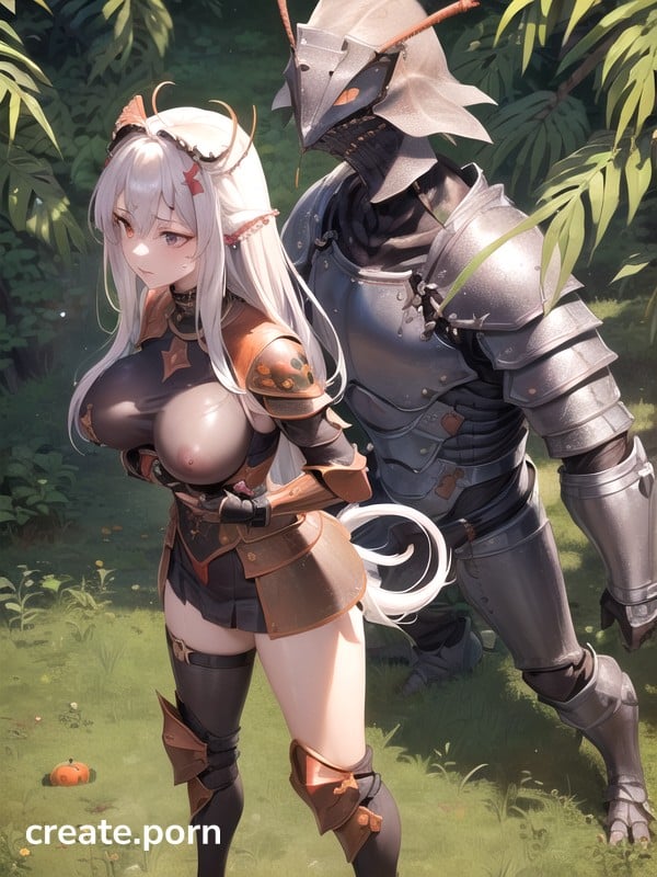 Super-high Quality, Rusty-red Eyes, Armor AI Porn