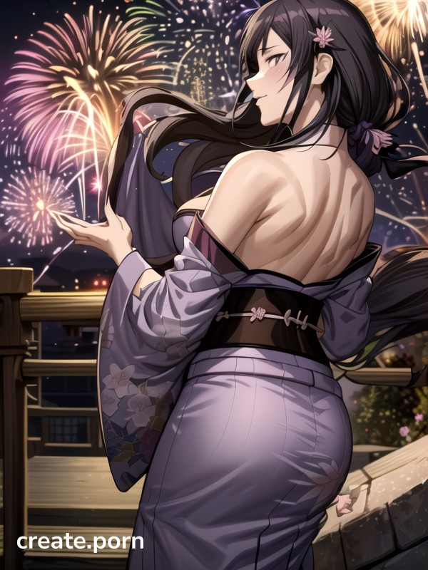 Large Breast, Her Back Towards The Camera, Mushoku Tensei Hentai AI Porn