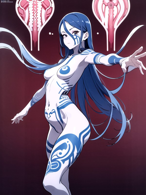 Stunning, Artistic Tattoo, Perfect Face Hentai AI Porn