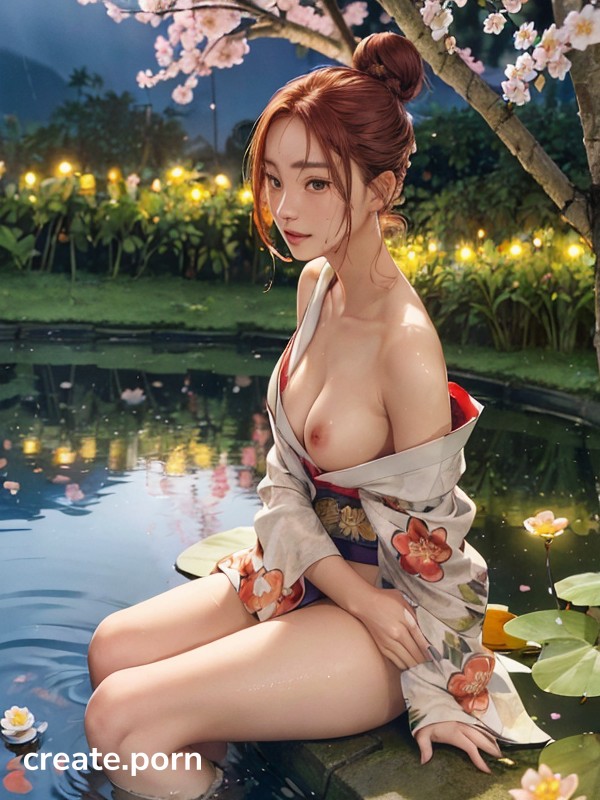 Brown Eyes, Night Time, Medium Breast AI Porn