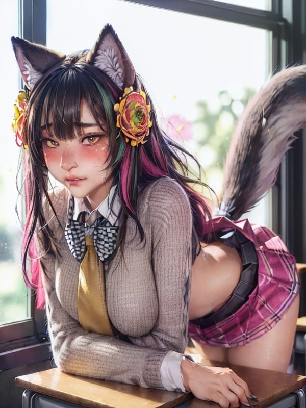 Sexy Yiff, Sweater, Classroom AI Porn