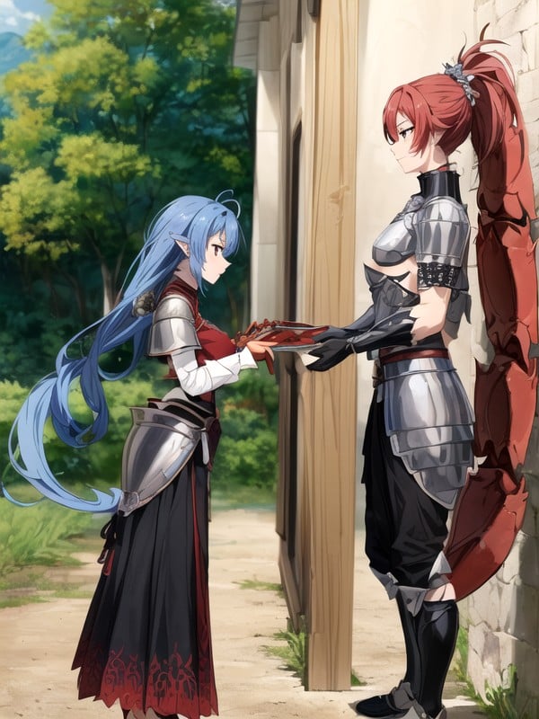 Form Fitting Clothes, In Peaceful 🌳forest🌲, Worn By Her As Armour AI Porn