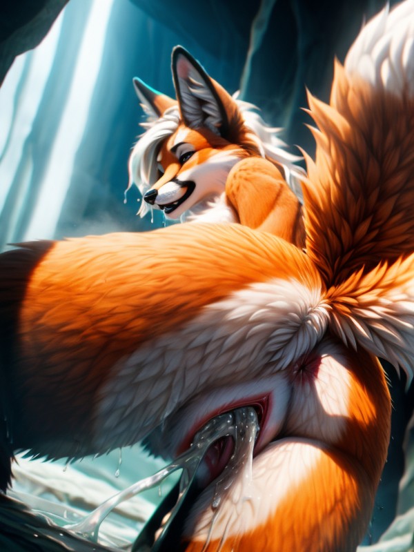 Taken From Behind, Uncensored, Gaping Vagina Furry AI Porn
