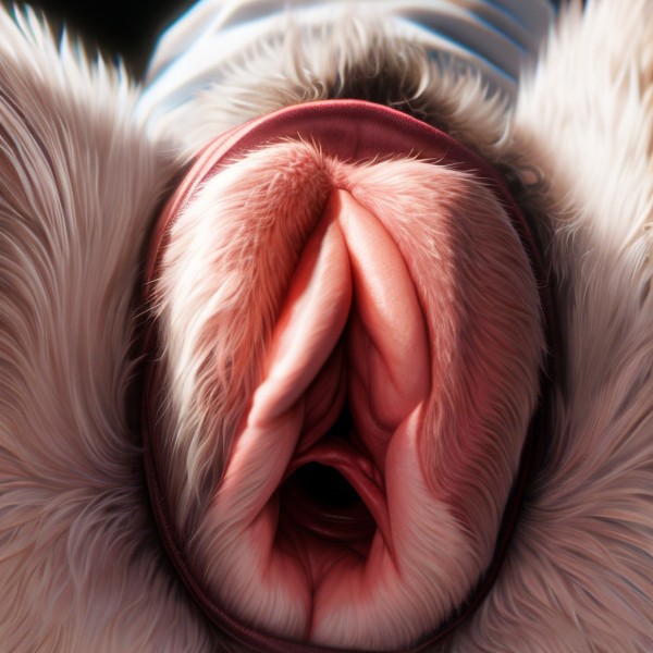 Wolf, Pussy&legs Pose, Good Shape Boby Furry AI Porn