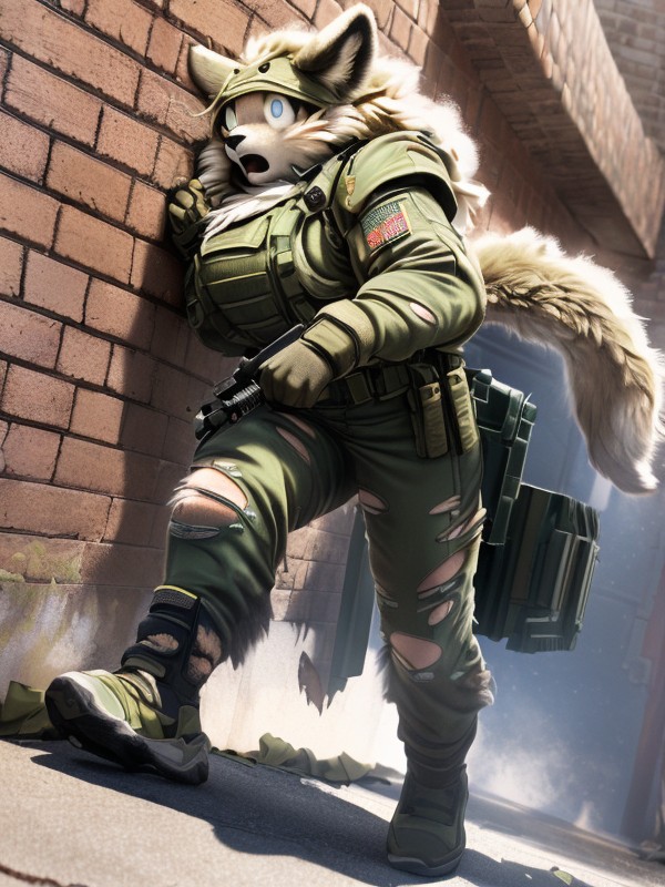 Accurate Body, Shocked Face On The Run, Perfect Eyes Furry AI Porn