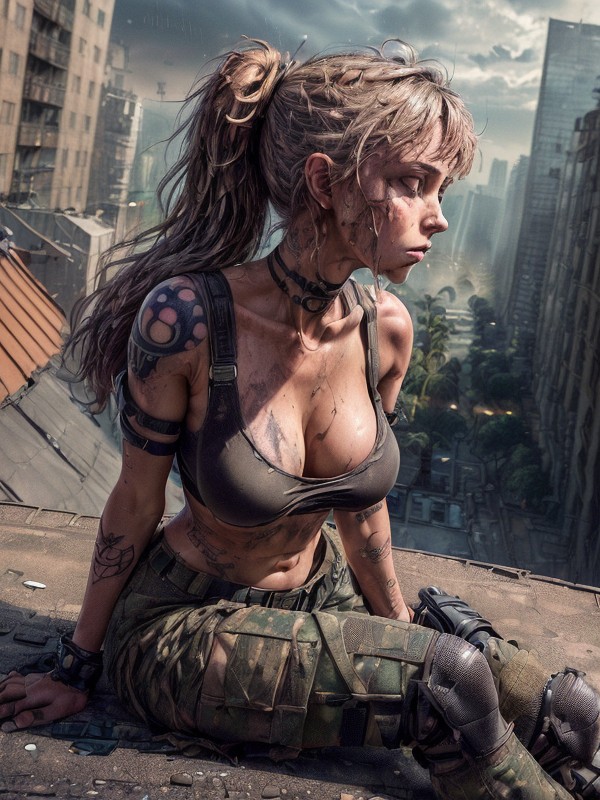 Military, Off Shoulder, Accurate Eyes AI Porn