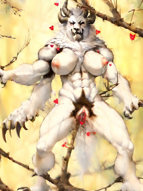 Easynegative, Abs Muscle, Breasts As Myriad Furry AI Porn