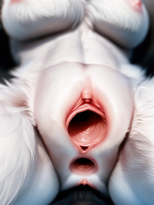 Ultra Detailed Urethra Hole, White Skin, Masturbation Furry IA