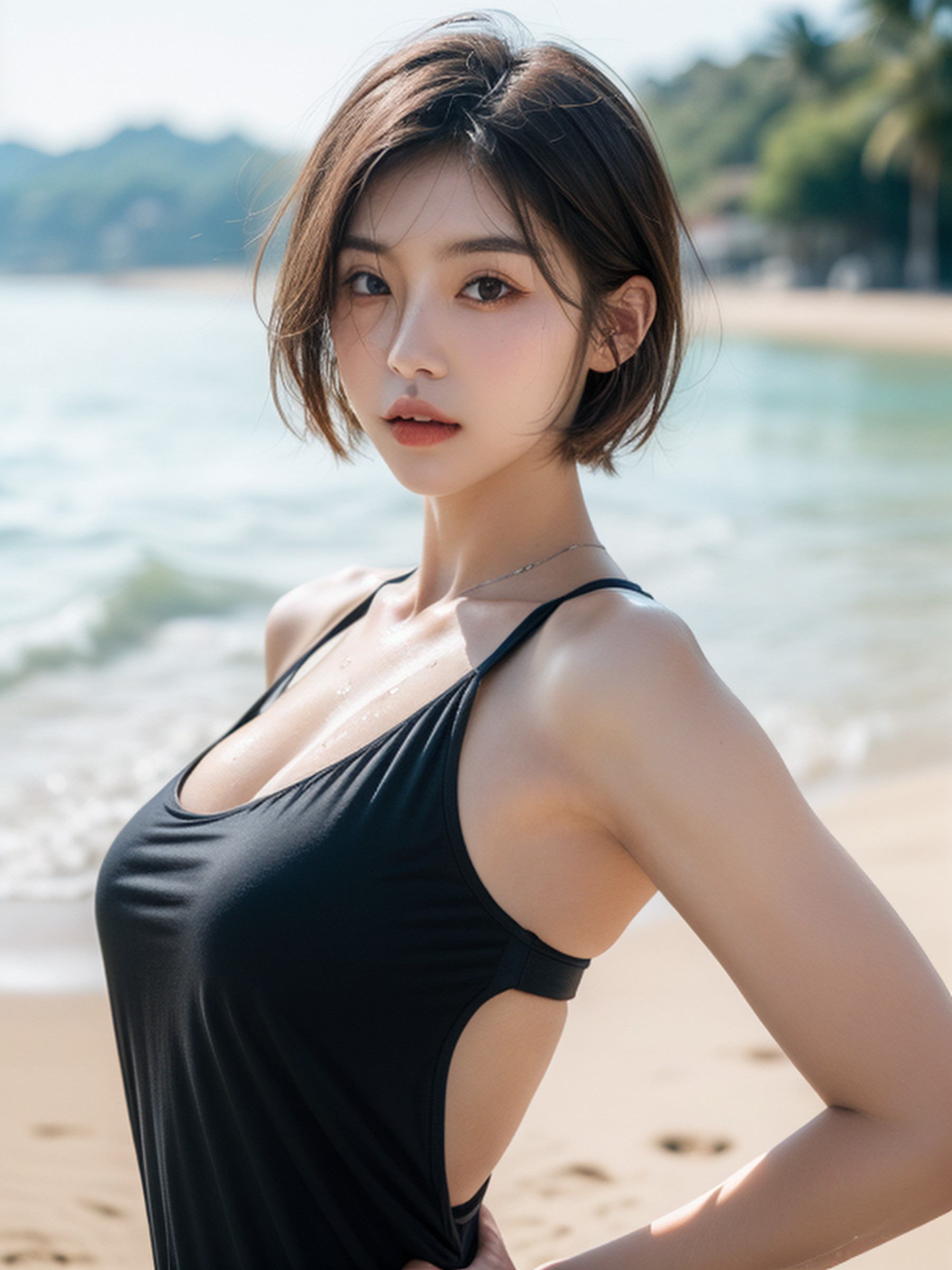 Ultra Detailed Face, Selfie, Simple Background Asian AI Porn